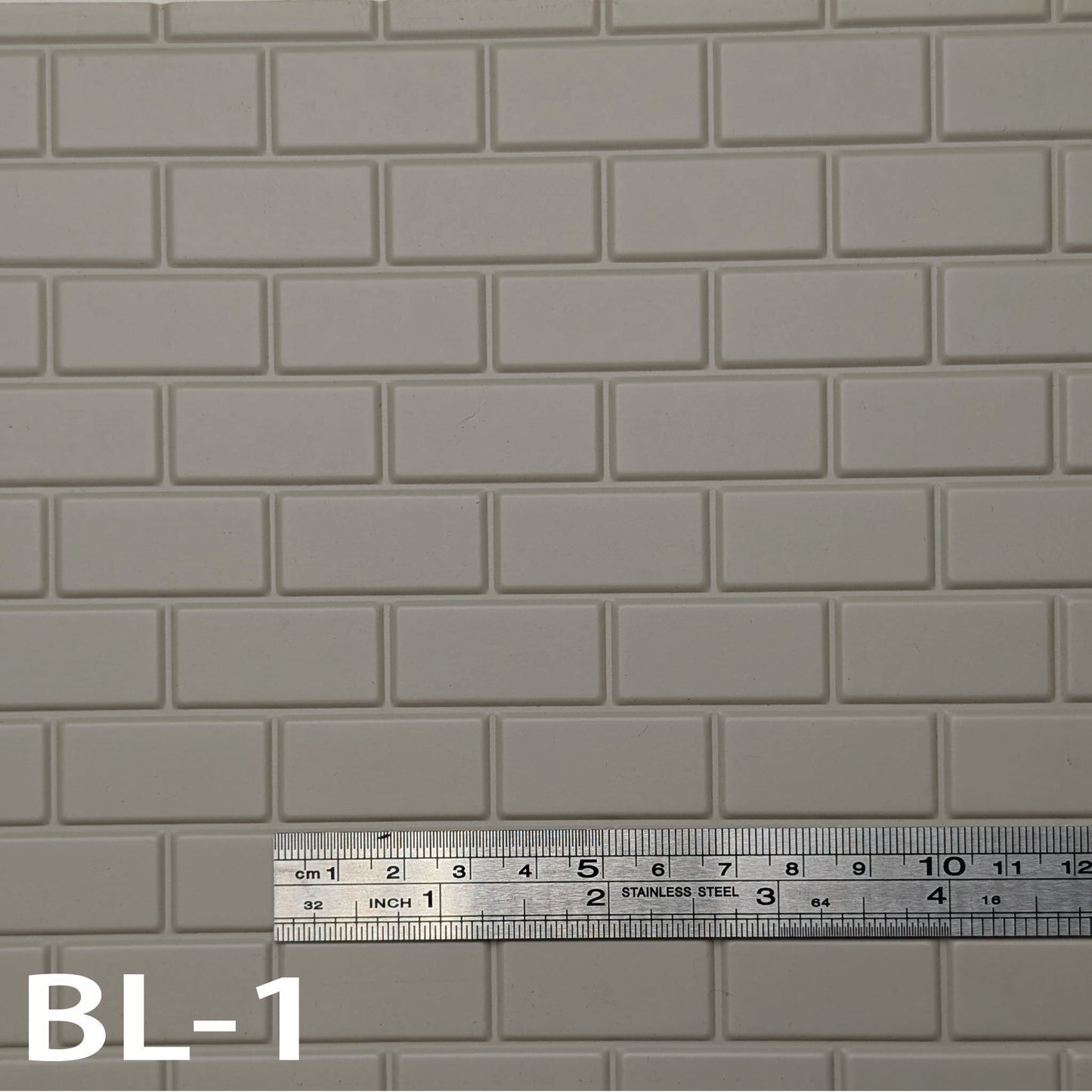 BL-1 Concrete Block Grey 1” / 1:12 7” x 24” Sheet