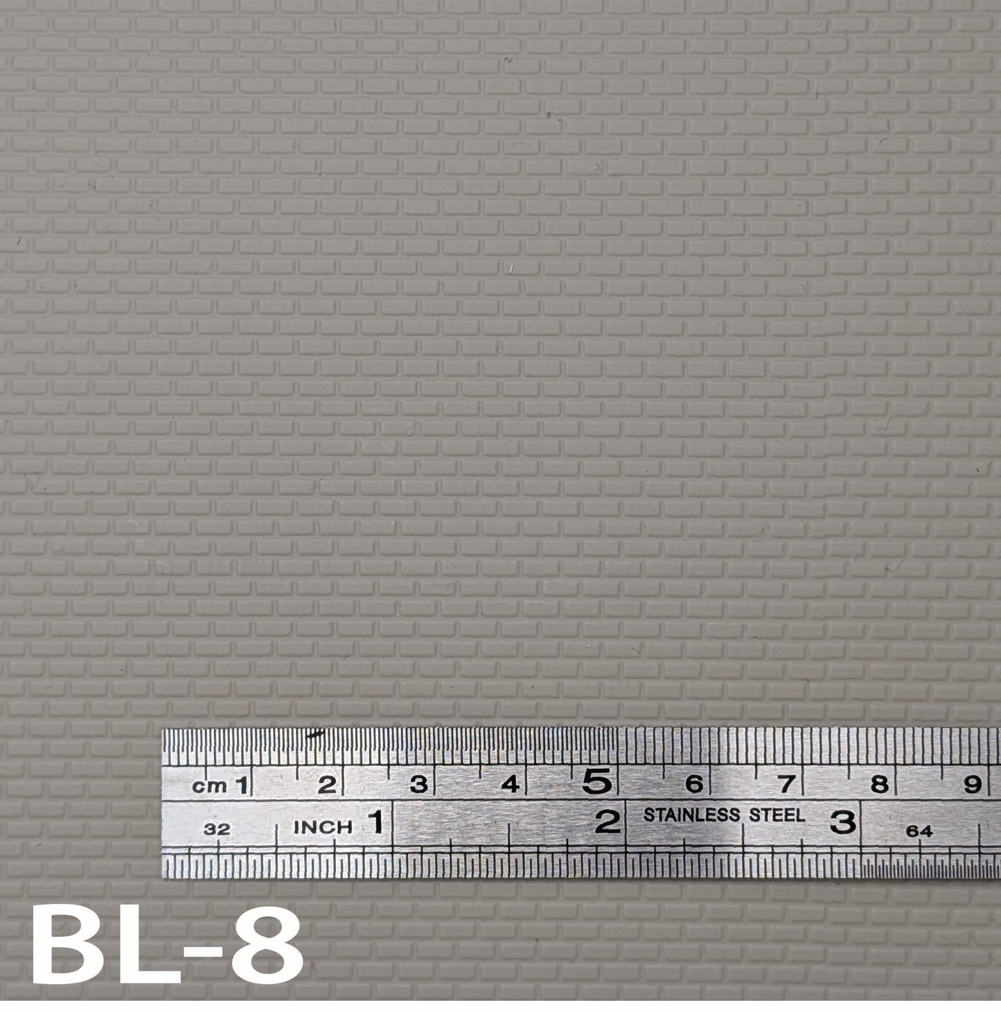 BL-8 Concrete Block Grey HO ⅛” / 1:1 7” x 12” Sheet