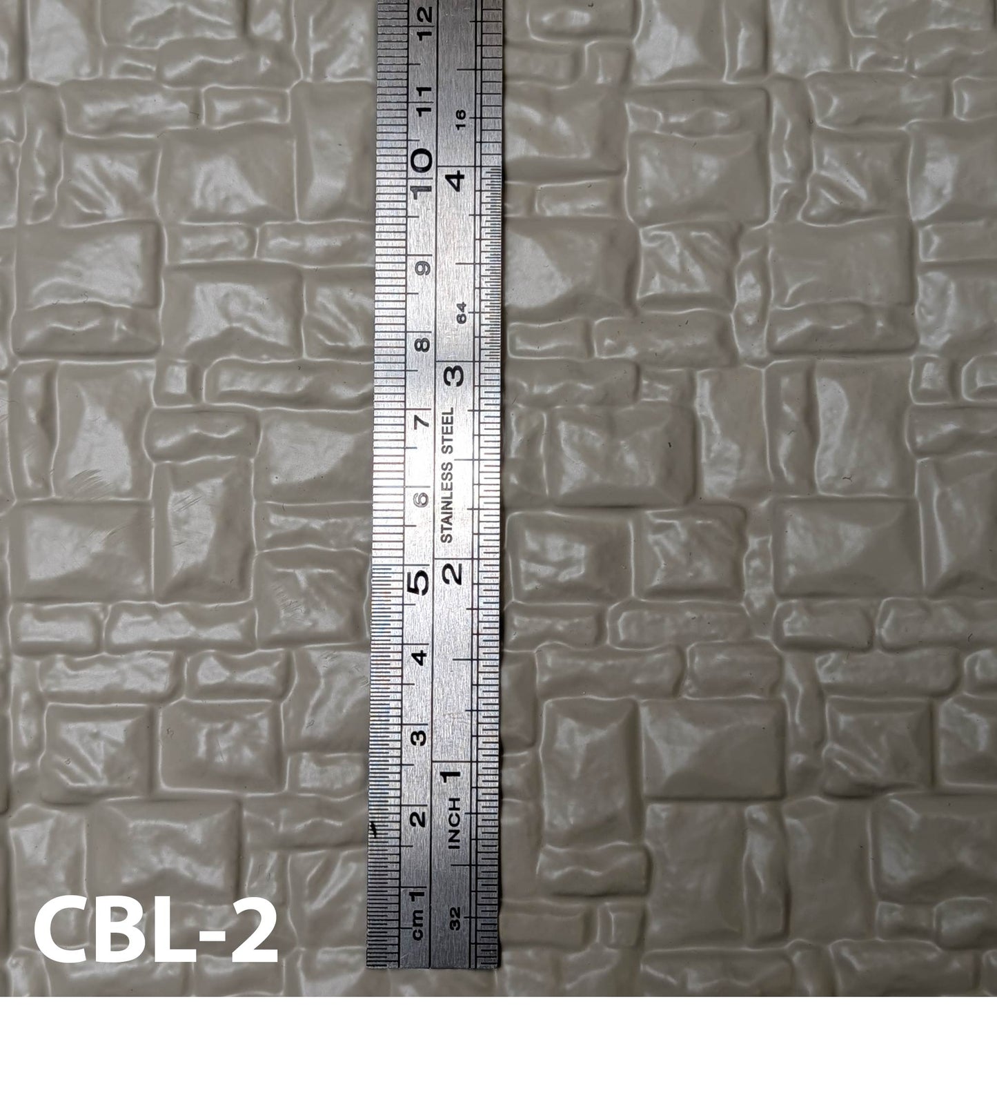 CBL-2 Castle Block Stone G 1/2" / 1:24 7” x 24” Sheet