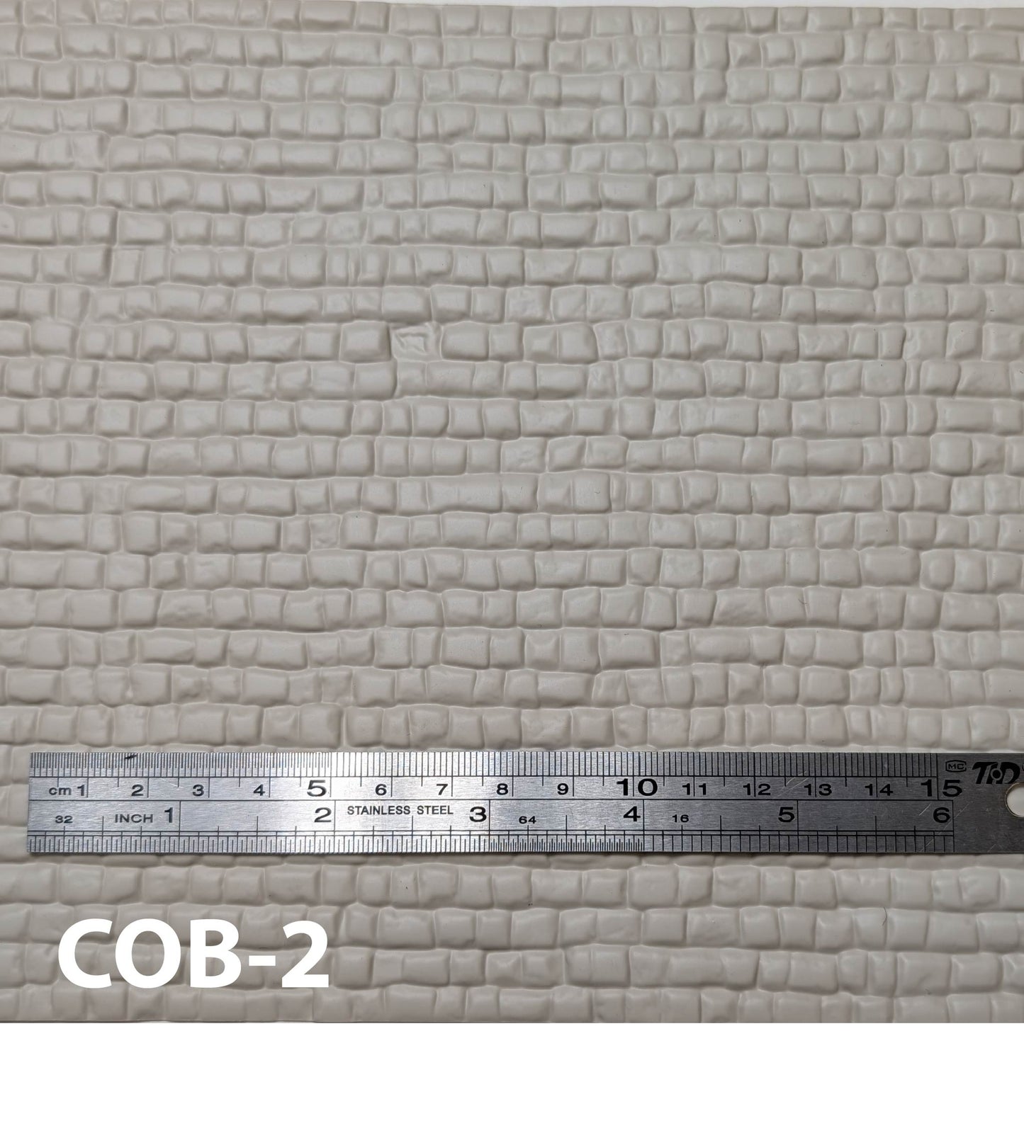 COB-2 Cobble Stone G 1/2" / 1:24 7” x 12” Sheet