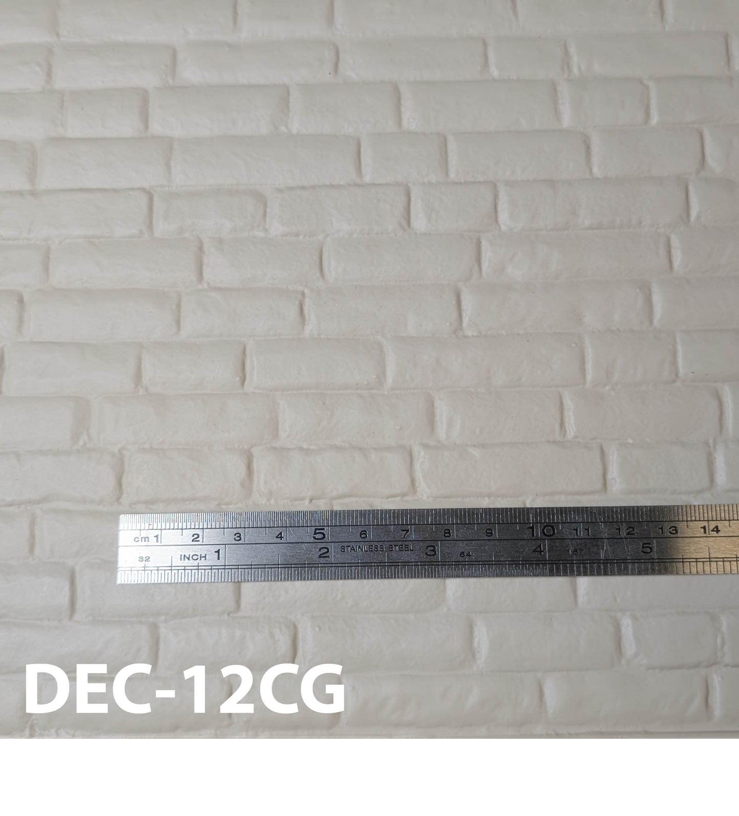 DEC-12CG  Decorative Accent Brick Trim 1" / 1:12  7” x 24” Sheet