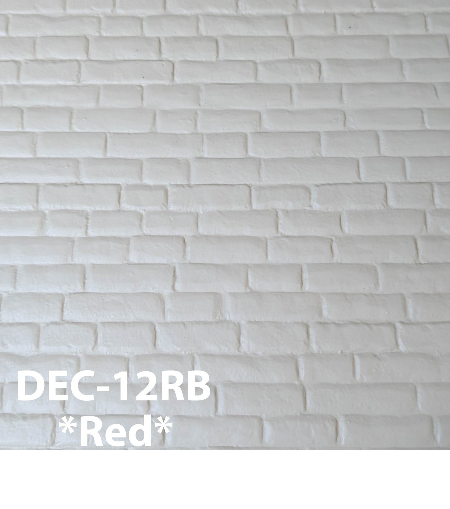 DEC-12RB   Decorative Accent Brick Trim 1" / 1:12  7” x 24” Sheet