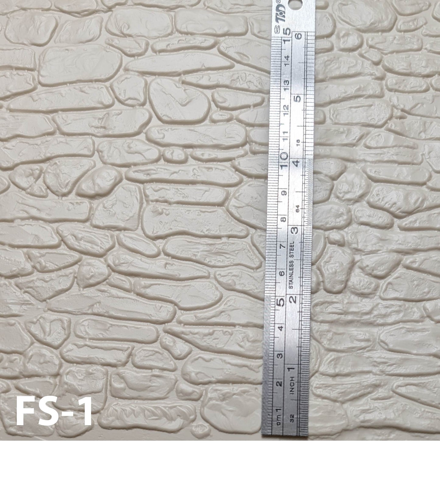 FS-1 Fieldstone 1” / 1:12 7” x 24” Sheet