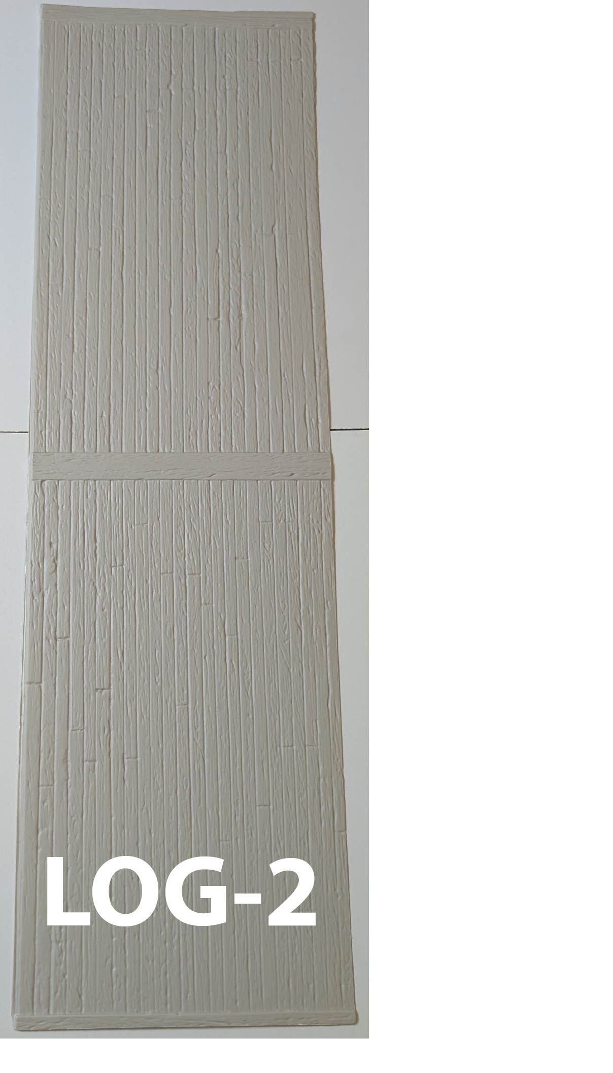 LOG-2 Log Siding Grey 1:24 7” x 24” Sheet