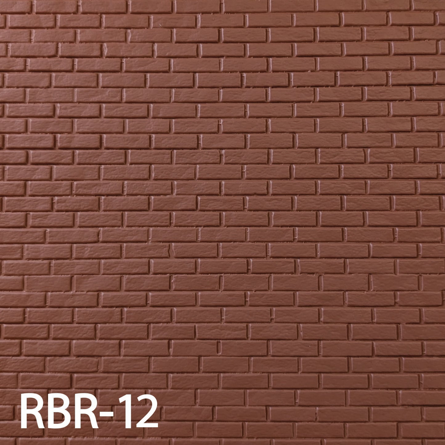 RBR-12  Rough Brick 1” / 1:12  14” x 24” Sheet