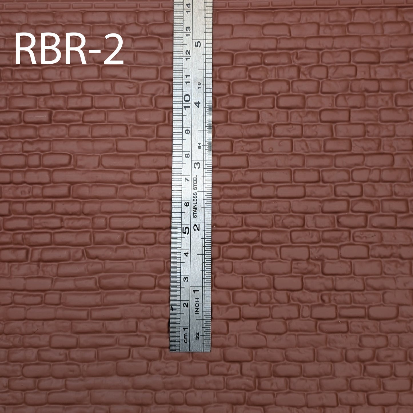 RBR-2  Rough Brick G ½” /  1:24  7” x 24” Sheet
