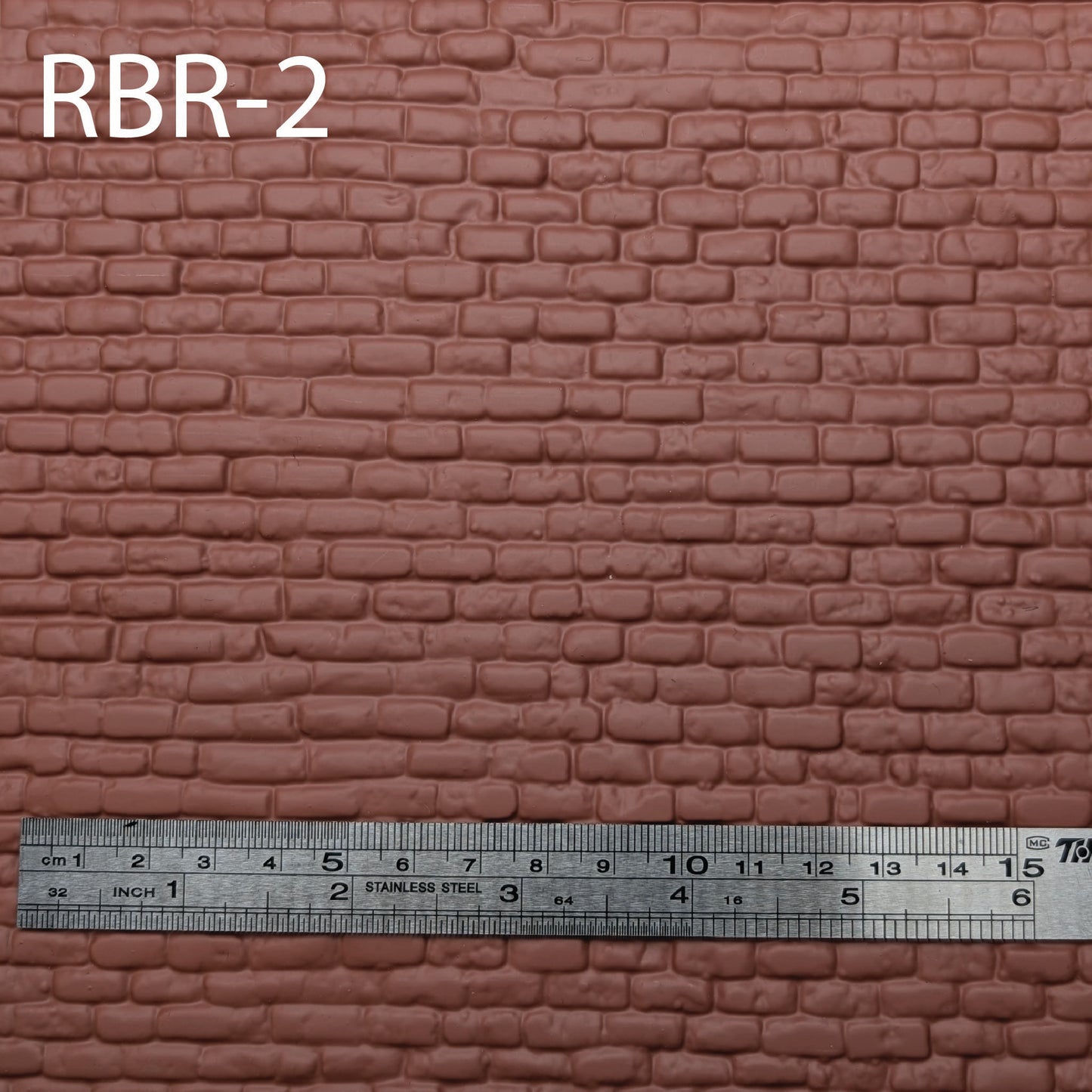 RBR-2  Rough Brick G ½” /  1:24  7” x 24” Sheet