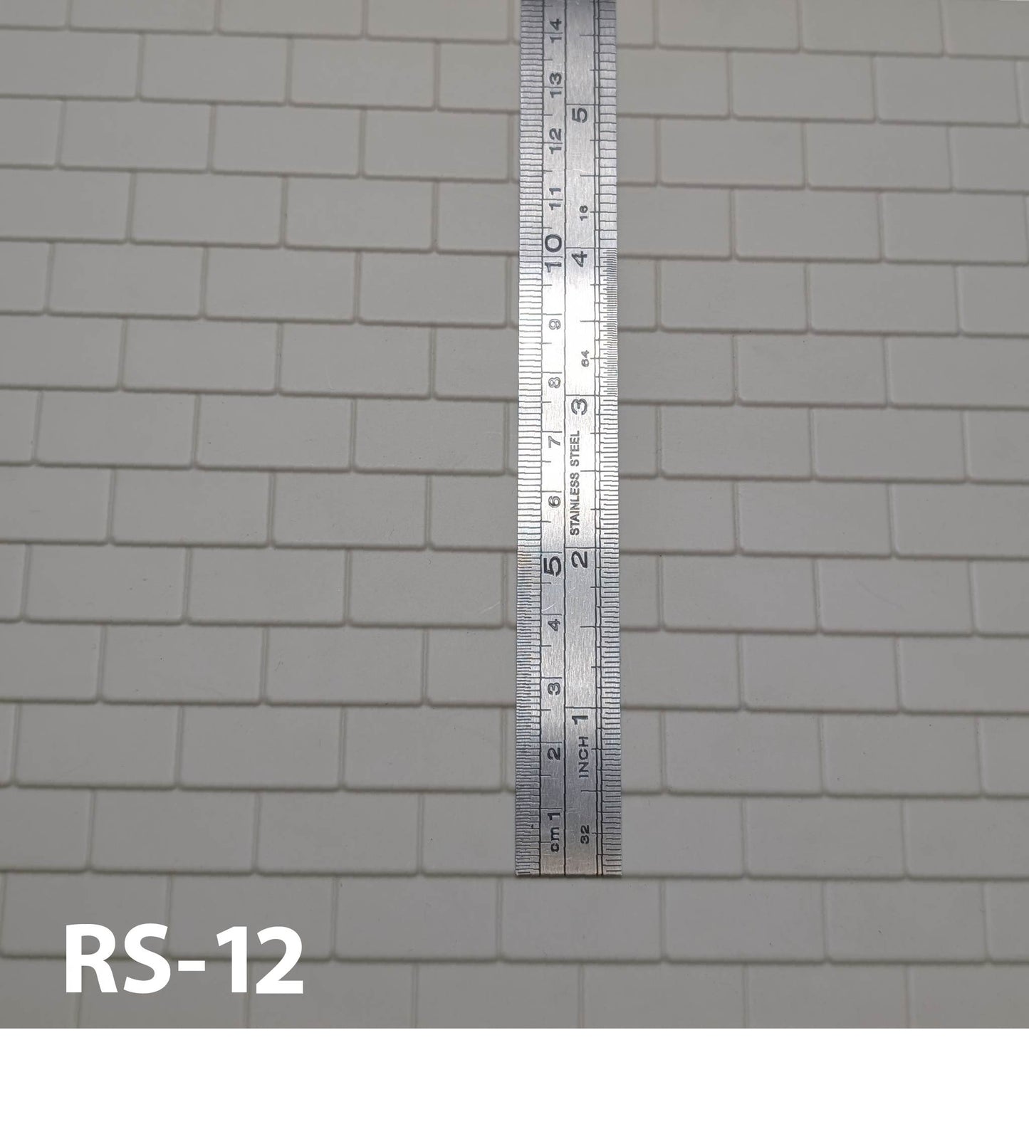 RS-12 Asphalt Shingles 1” / 1:12 14” x 24” Sheet