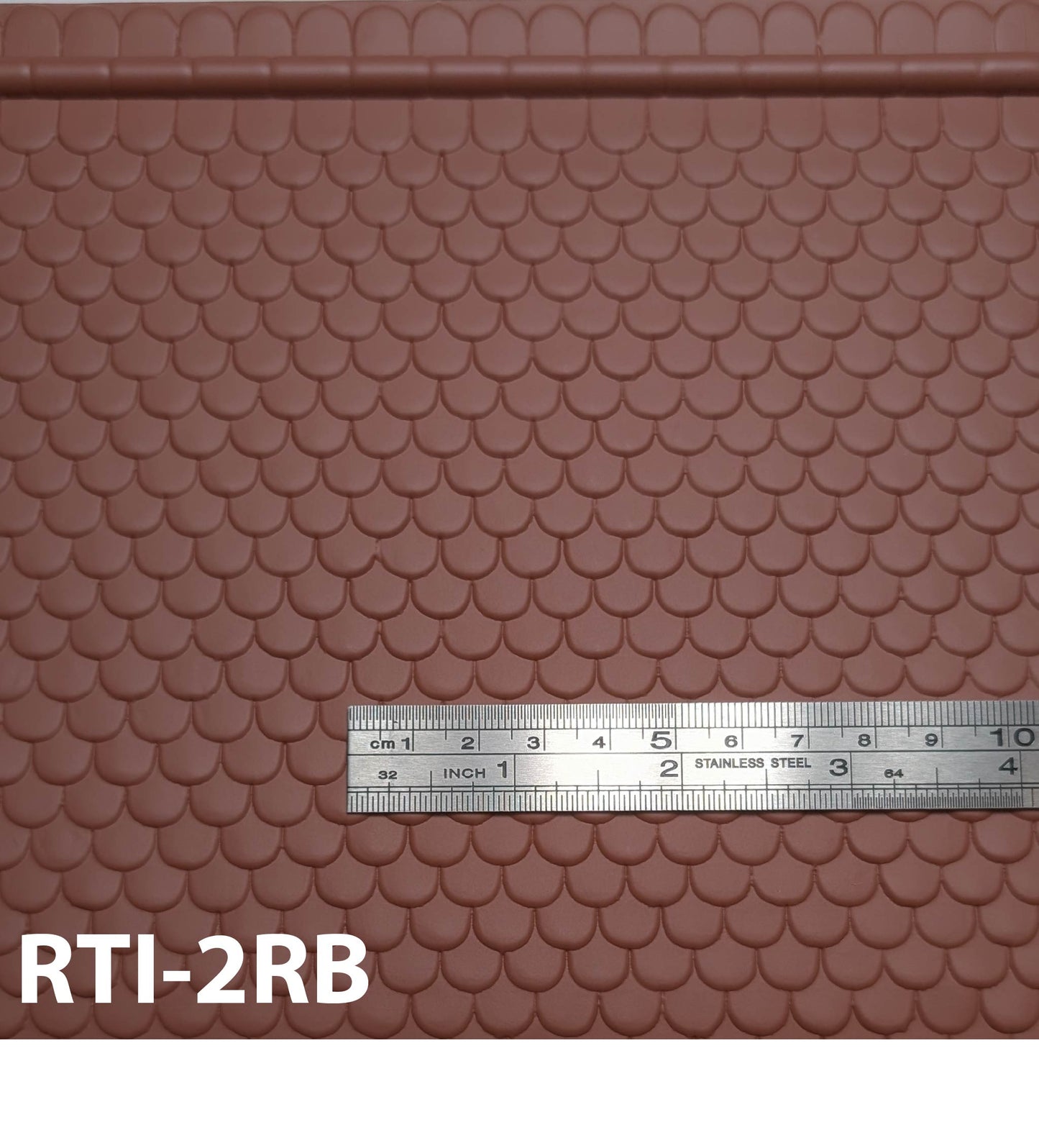 RTI-2RB Round Scalloped Roof Tile G ½” / 1:24 7” x 24” Sheet