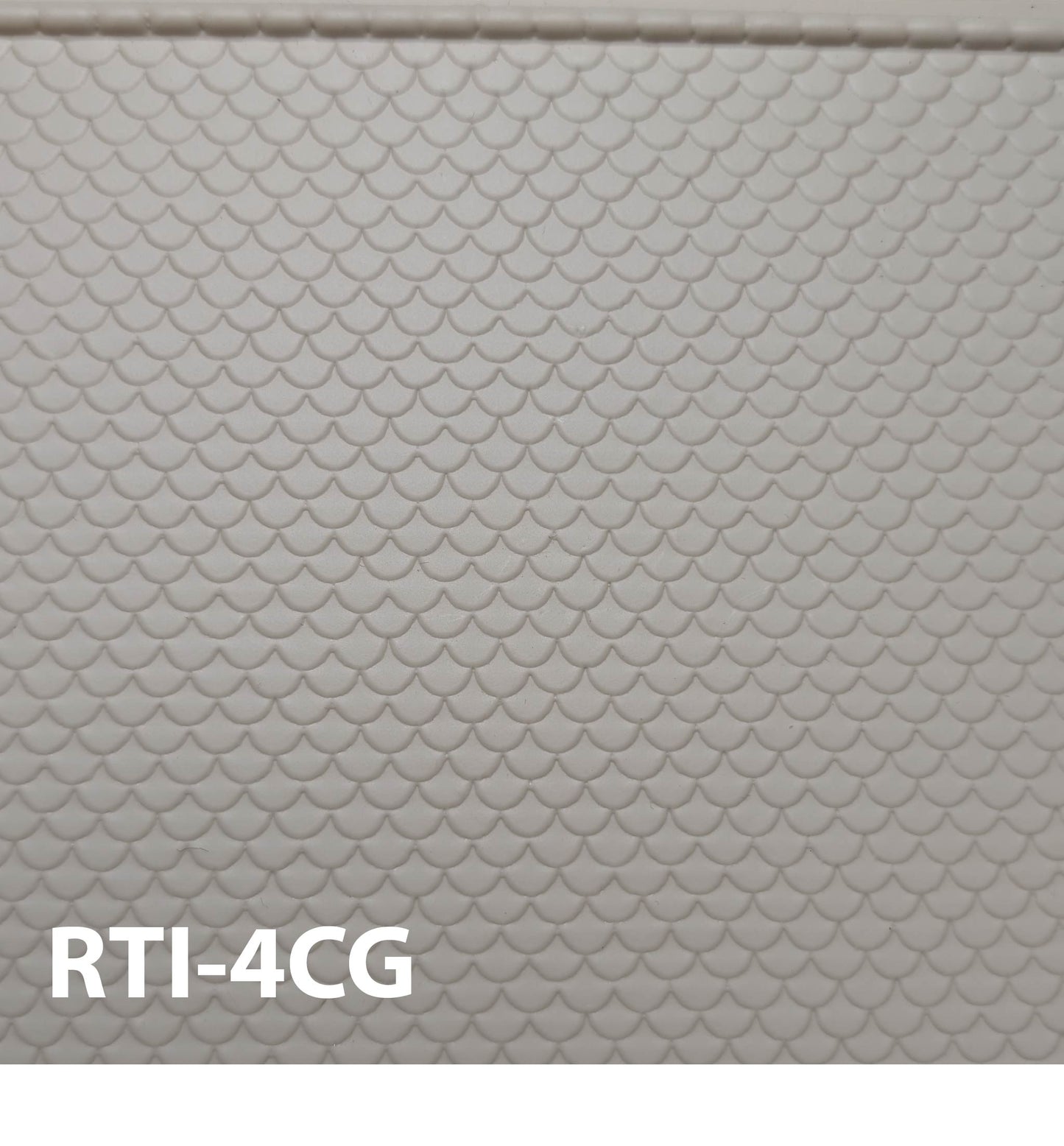 RTI-4CG  Round Scalloped Roof Tile O ¼” / 1:48   7” x 12” Sheet