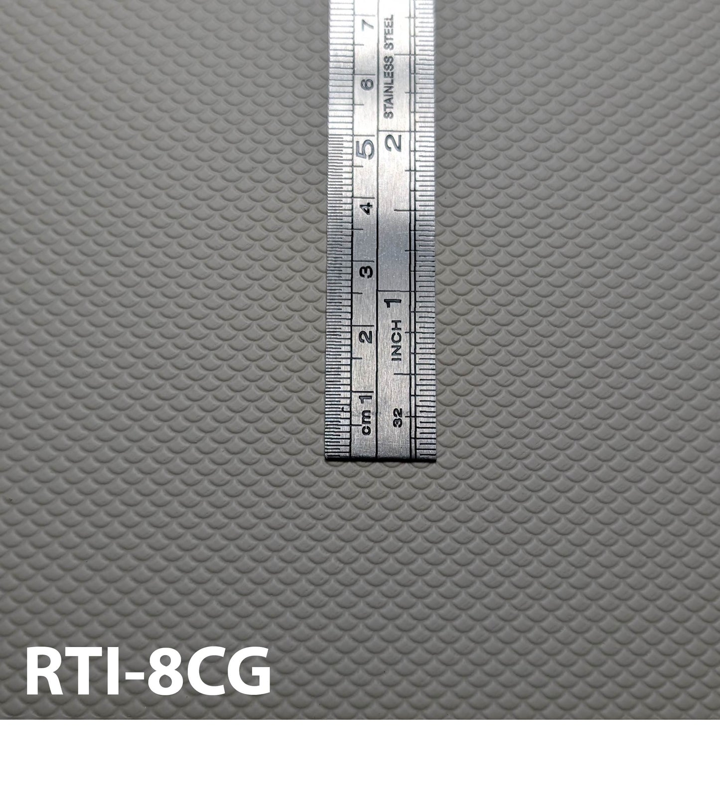RTI-8CG  Round Scalloped Roof Tile HO ⅛” / 1:1  7” x 12” Sheet