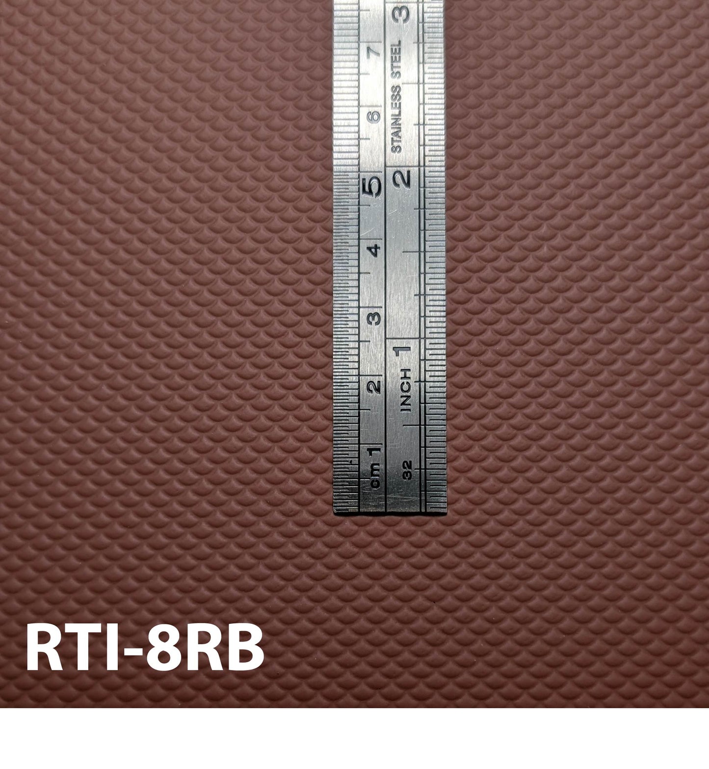 RTI-8RB  Round Scalloped Roof Tile HO ⅛” / 1:1  7” x 12” Sheet