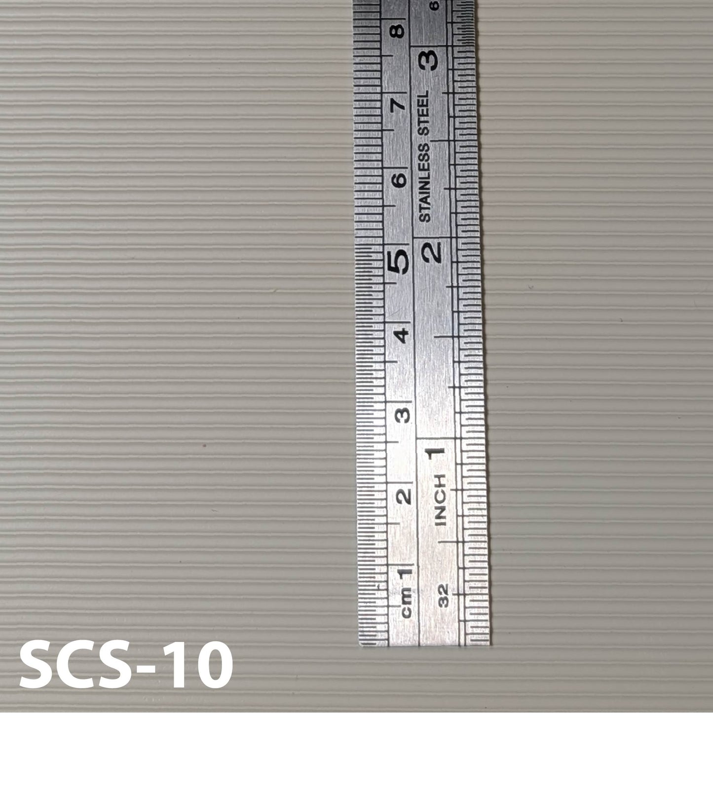 SCS-10 Corrugated 1/16” / 1:1 7” x 12” Sheet