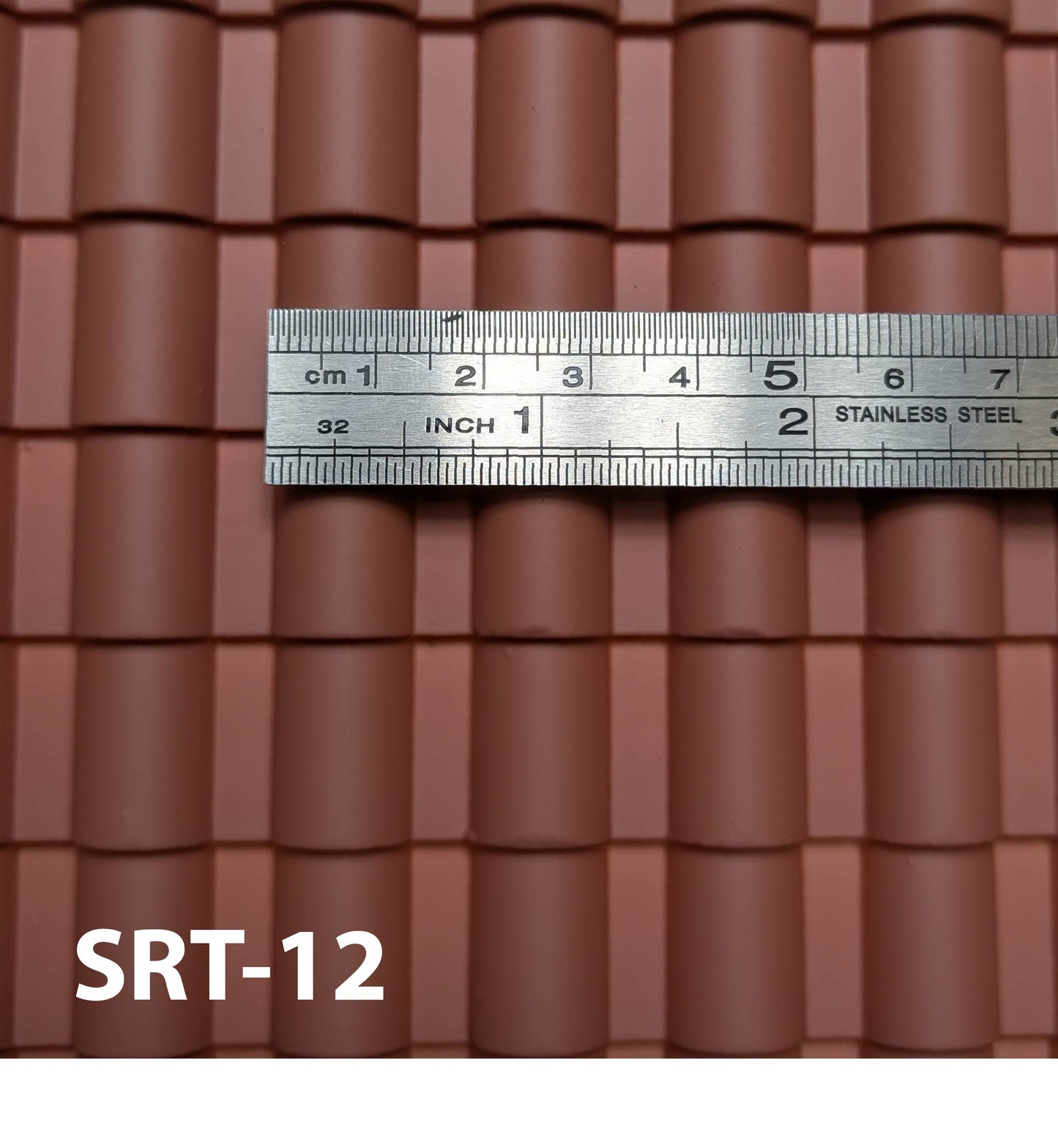 SRT-12  Spanish Roof  1" / 1:12  14” x 24” Sheet
