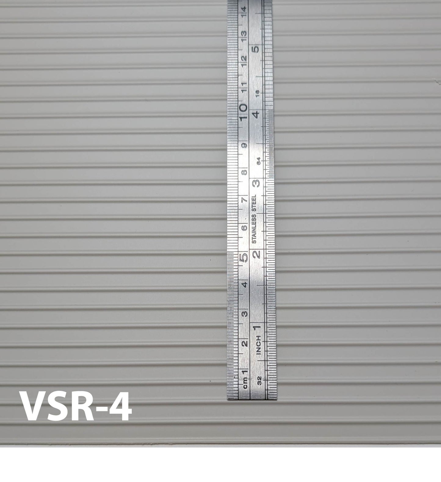 VSR-4  Vertical Rib Siding  ¼” /  1:50  7” x 12” Sheet