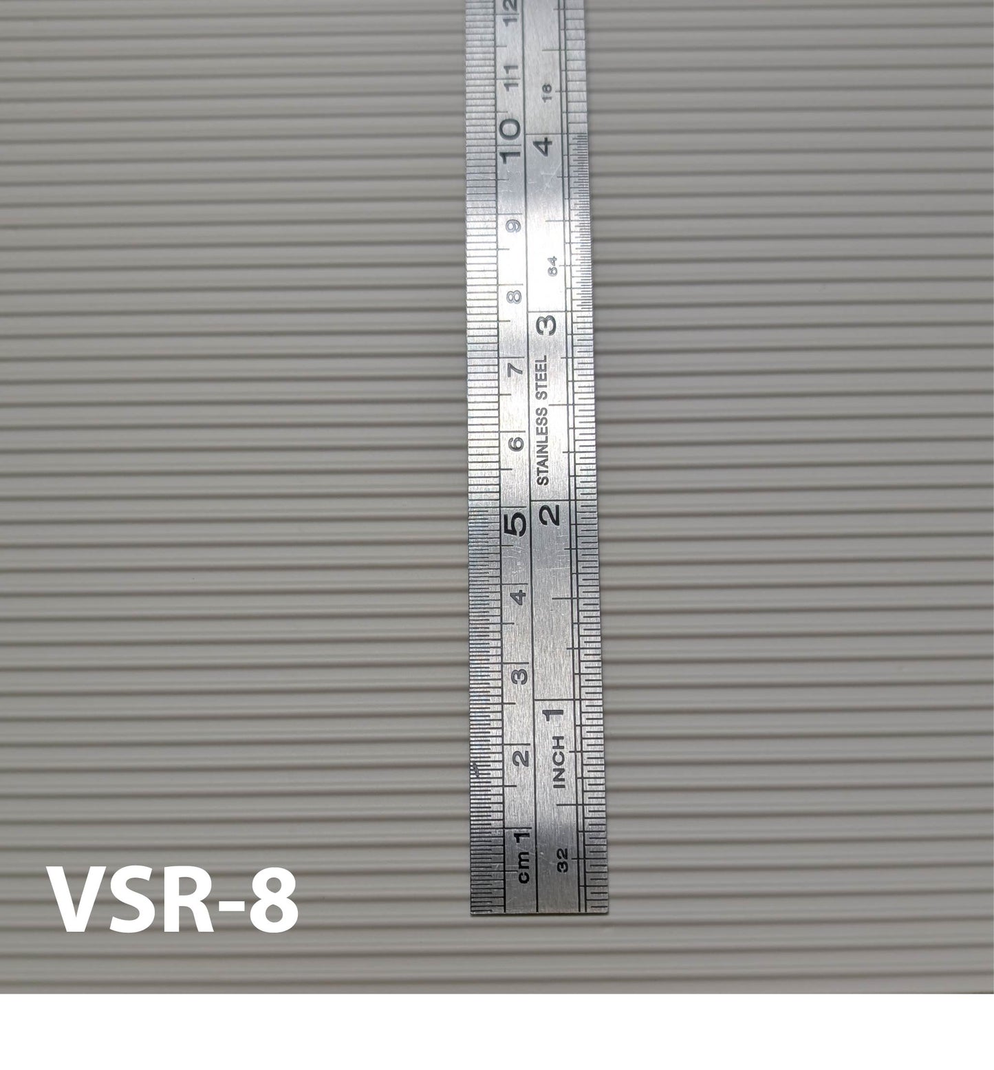 VSR-8 Vertical Rib Siding ⅛” / 1:1 7” x 12” Sheet