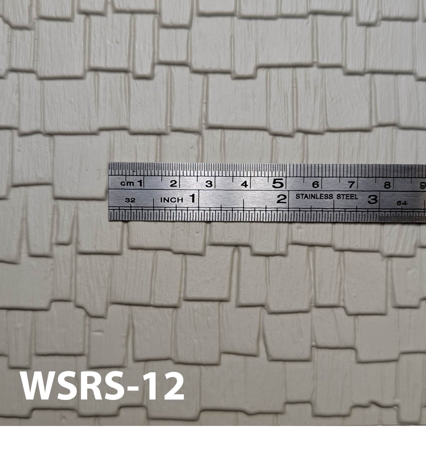 WSRS-12  Cedar Shakes 1” / 1:12  14” x 24” Sheet