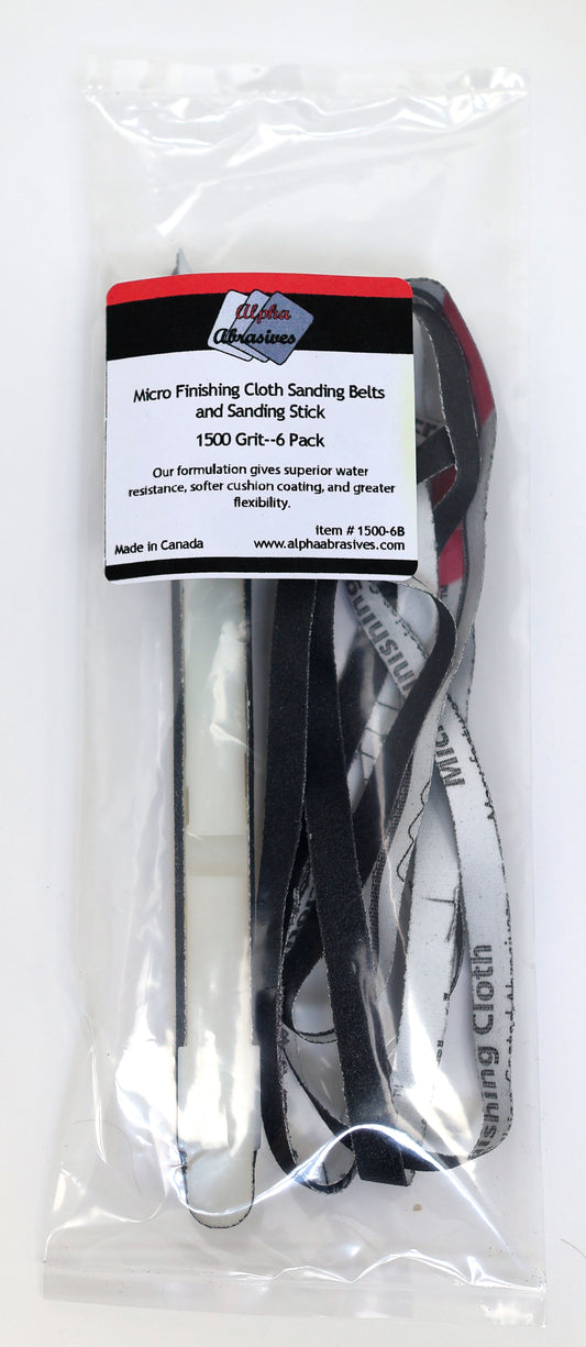 #55680 Sanding Stick with Micro Cloth Abrasive Belts
