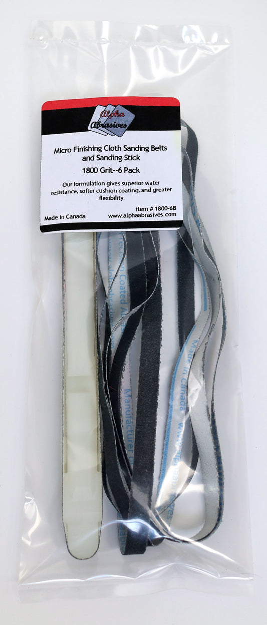 #55681 Sanding Stick with Micro Cloth Abrasive Belts