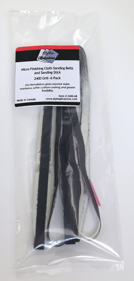 #55682 Sanding Stick with Micro Cloth Abrasive Belts