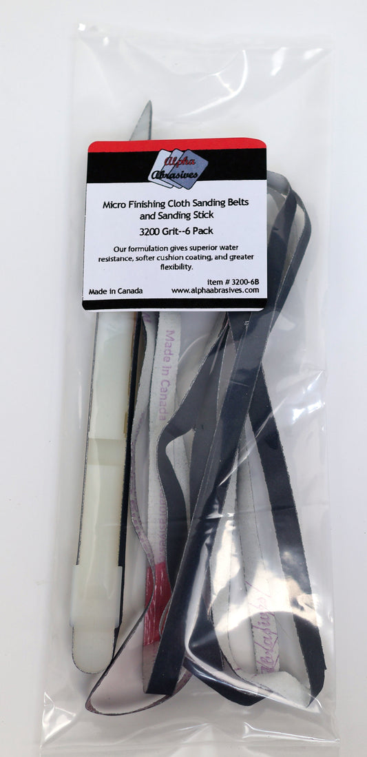 #55683 Sanding Stick with Micro Cloth Abrasive Belts