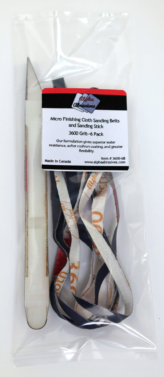 #55684 Sanding Stick with Micro Cloth Abrasive Belts