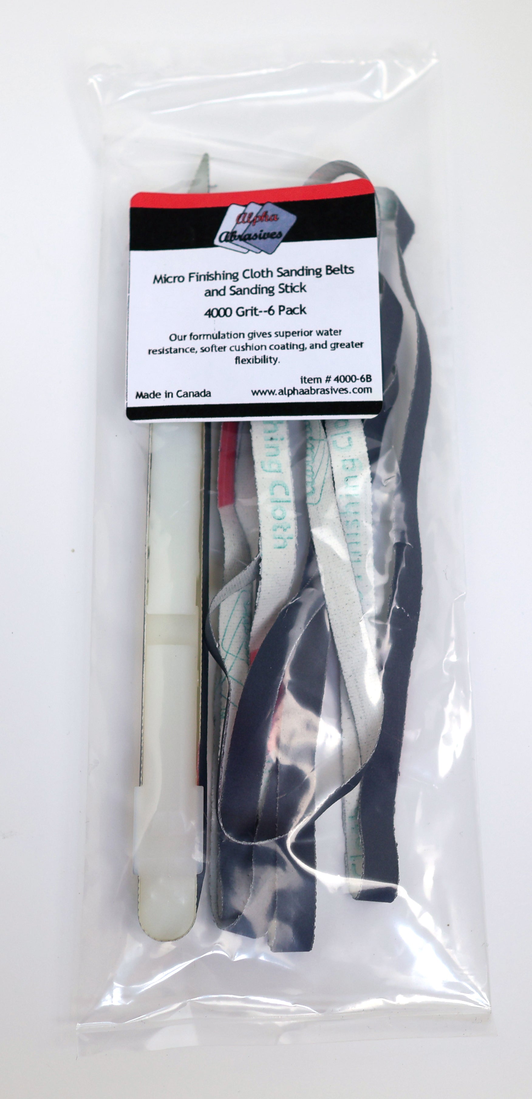 Sanding Rope #55685 Sanding Stick with Micro Cloth Abrasive Belts – Flex-I-File