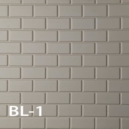 BL-1   Concrete Block Grey 1” / 1:12 7” x 24” Sheet