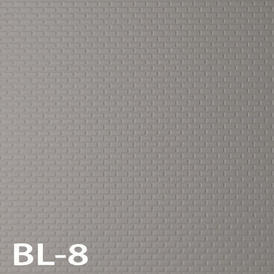 BL-8   Concrete Block Grey HO ⅛” /  1:1  7” x 12” Sheet