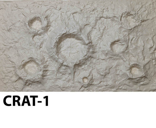 CRAT-1  Craters Various Sizes  7” x 12” Sheet