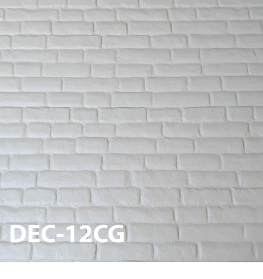 DEC-12CG  Decorative Accent Brick Trim 1" / 1:12  7” x 24” Sheet