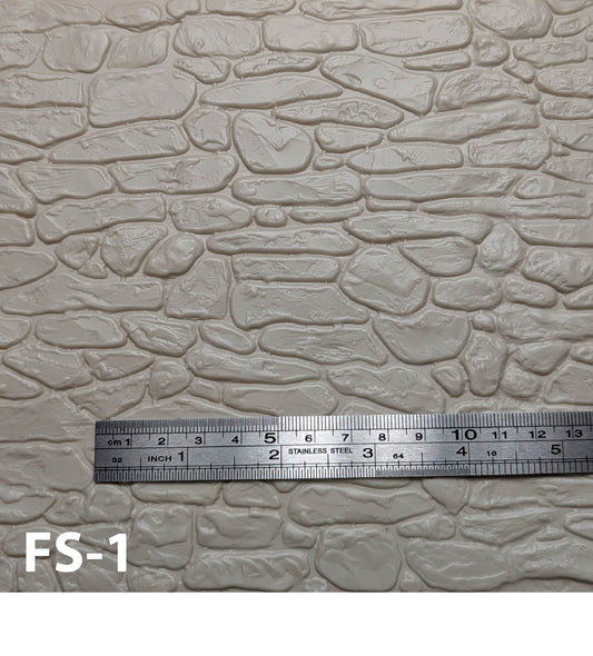 FS-1  Fieldstone 1” / 1:12  7” x 24” Sheet