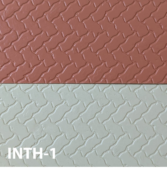 INTH-1 Interlocking Pavers  1” / 1:12  7” x 24” Sheet