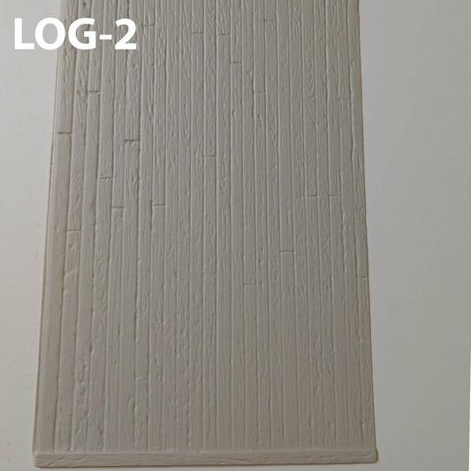 LOG-2  Log Siding Grey 1:24  7” x 24” Sheet