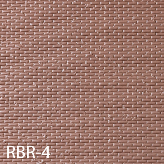RBR-4  Rough Brick O ¼” / 1:48  7” x 12” Sheet