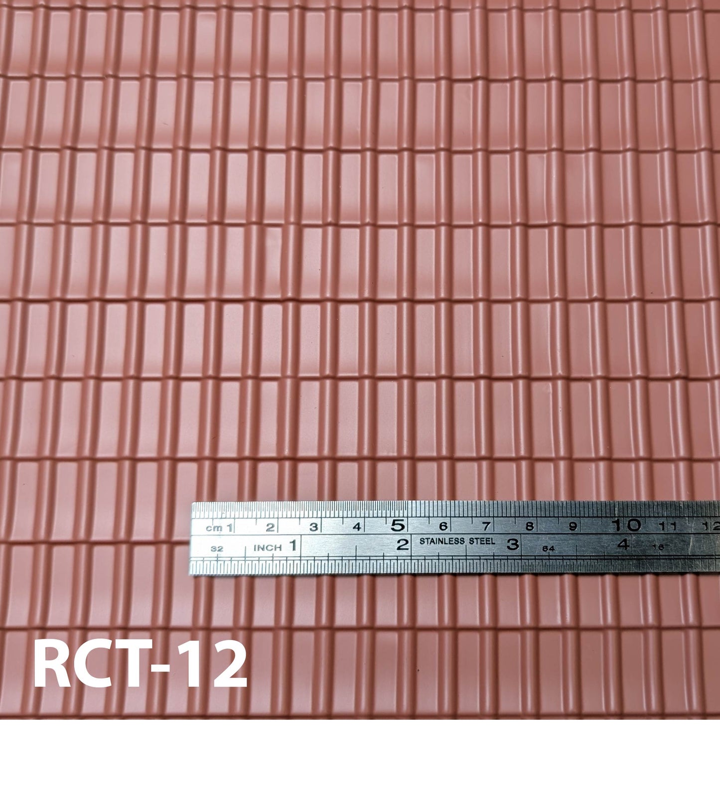RCT-12  Clay Roof Tile  1” / 1:1  14” x 24” Sheet