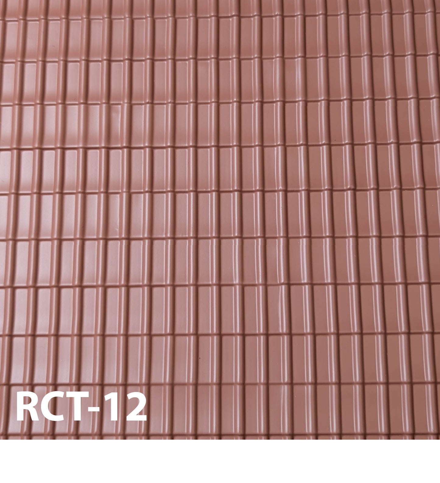 RCT-12  Clay Roof Tile  1” / 1:1  14” x 24” Sheet