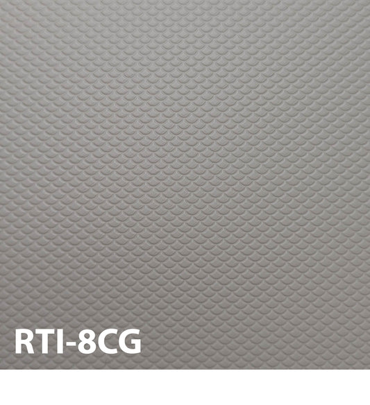 RTI-8CG  Round Scalloped Roof Tile HO ⅛” / 1:1  7” x 12” Sheet