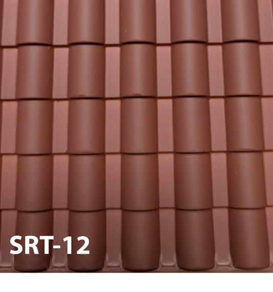 SRT-12  Spanish Roof  1" / 1:12  14” x 24” Sheet