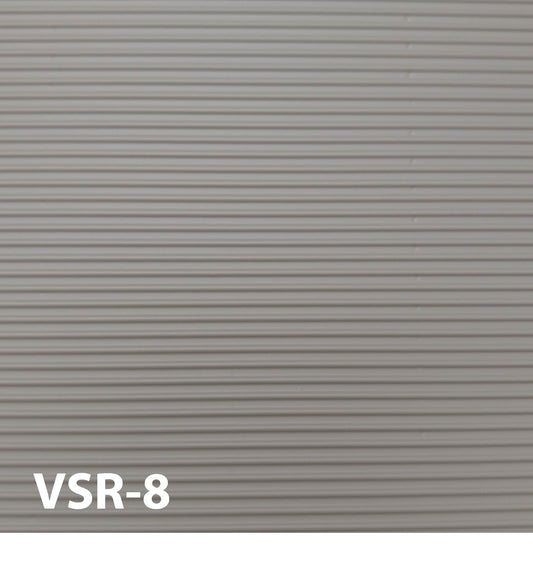 VSR-8  Vertical Rib Siding  ⅛” / 1:1  7” x 12” Sheet