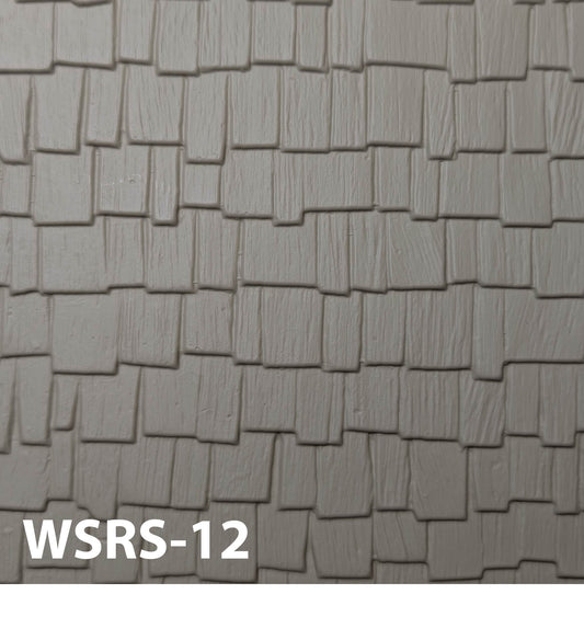 WSRS-12  Cedar Shakes 1” / 1:12  14” x 24” Sheet