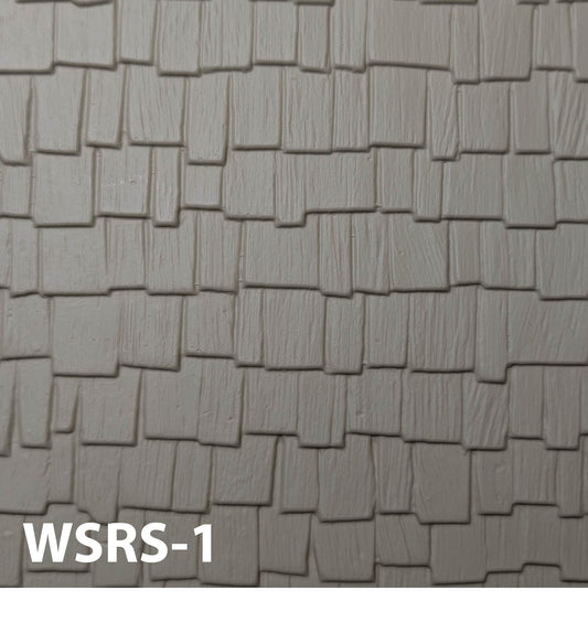 WSRS-1  Cedar Shakes 1” / 1:12  7” x 24” Sheet
