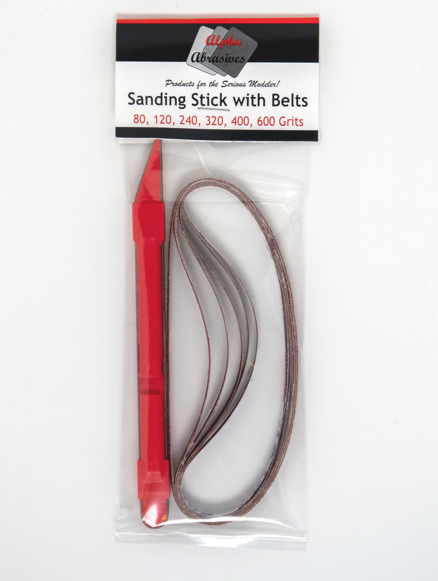 #55678 Sanding Stick with Abrasive Belts and Replacement Belt Packs